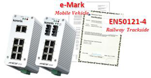 科洛理思工業(yè)交換機通過EN50121-4 & e-Mark，提升交通安防極佳的網絡傳輸及效能!